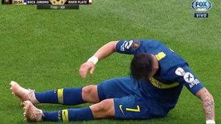 Llorando se fue: así fue la dura lesión de Pavón que lo sacó de la final de la Copa Libertadores 2018