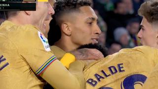 Lo ‘madrugó’ al Betis: Rapinha marcó el 1-0 para el Barcelona por LaLiga [VIDEO]