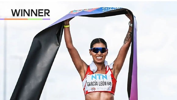 Kimberly García ganó oro en Marcha Atlética. (Foto: World Athletics)