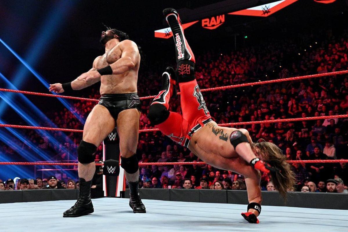 Drew McIntyre y AJ Styles han chocado en una triple amenaza. El tercer luchador fue Randy Orton. (Foto: WWE)