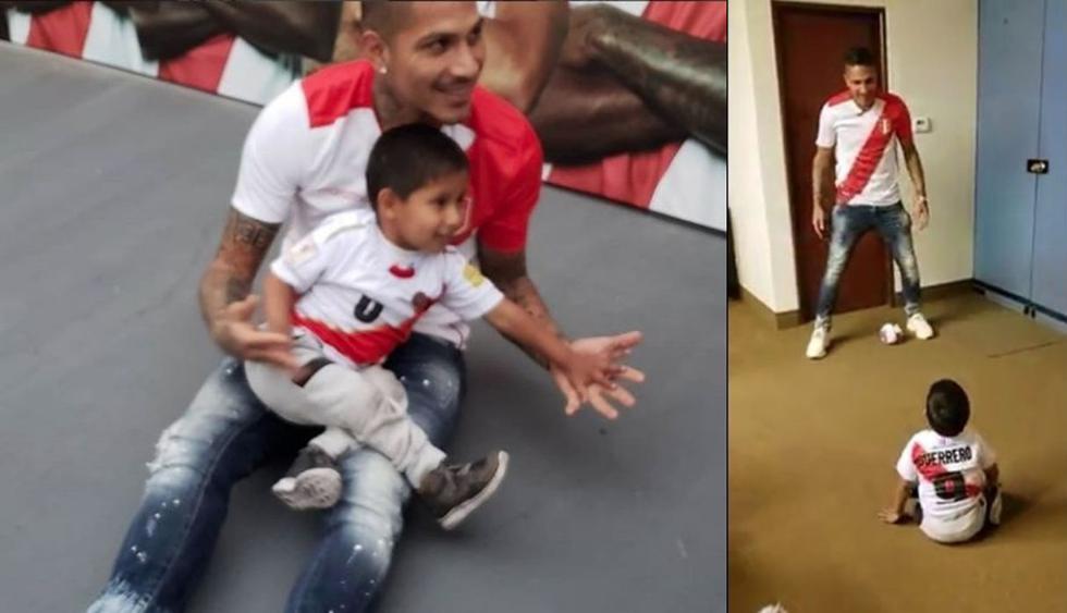Paolo Guerrero junto a niño de la Teletón 2018. (Instagram)