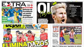 Eliminatorias Rusia 2018: las reacciones y portadas de la prensa sudamericana