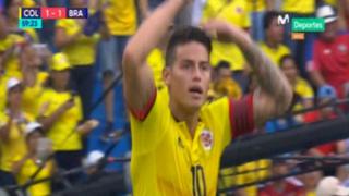 Estuviste muy cerca, James: el sorpresivo tiro libre en el que la pelota pegó en el palo [VIDEO]