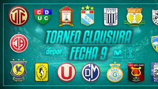 Torneo Clausura: mira la programación completa de la fecha 9