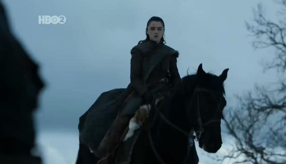 Esto fue lo que sucedió con Arya Stark en el cuarto capítulo de la octava temporada de "Game of Trones". (Foto: Captura de pantalla)