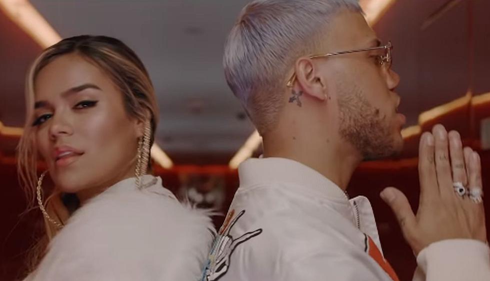 Karol G y Jhay Cortez presentaron su primera colaboración “Deséame suerte”. (Foto: Captura)