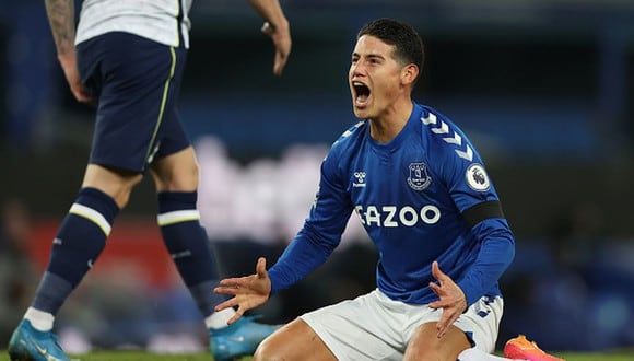 James Rodríguez llegó a Everton en la temporada 2020-2021. (Foto: Getty Images)