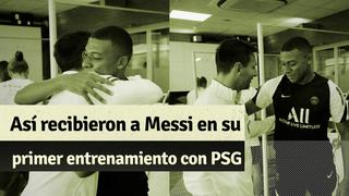 Messi cumplió su primer entrenamiento con el PSG