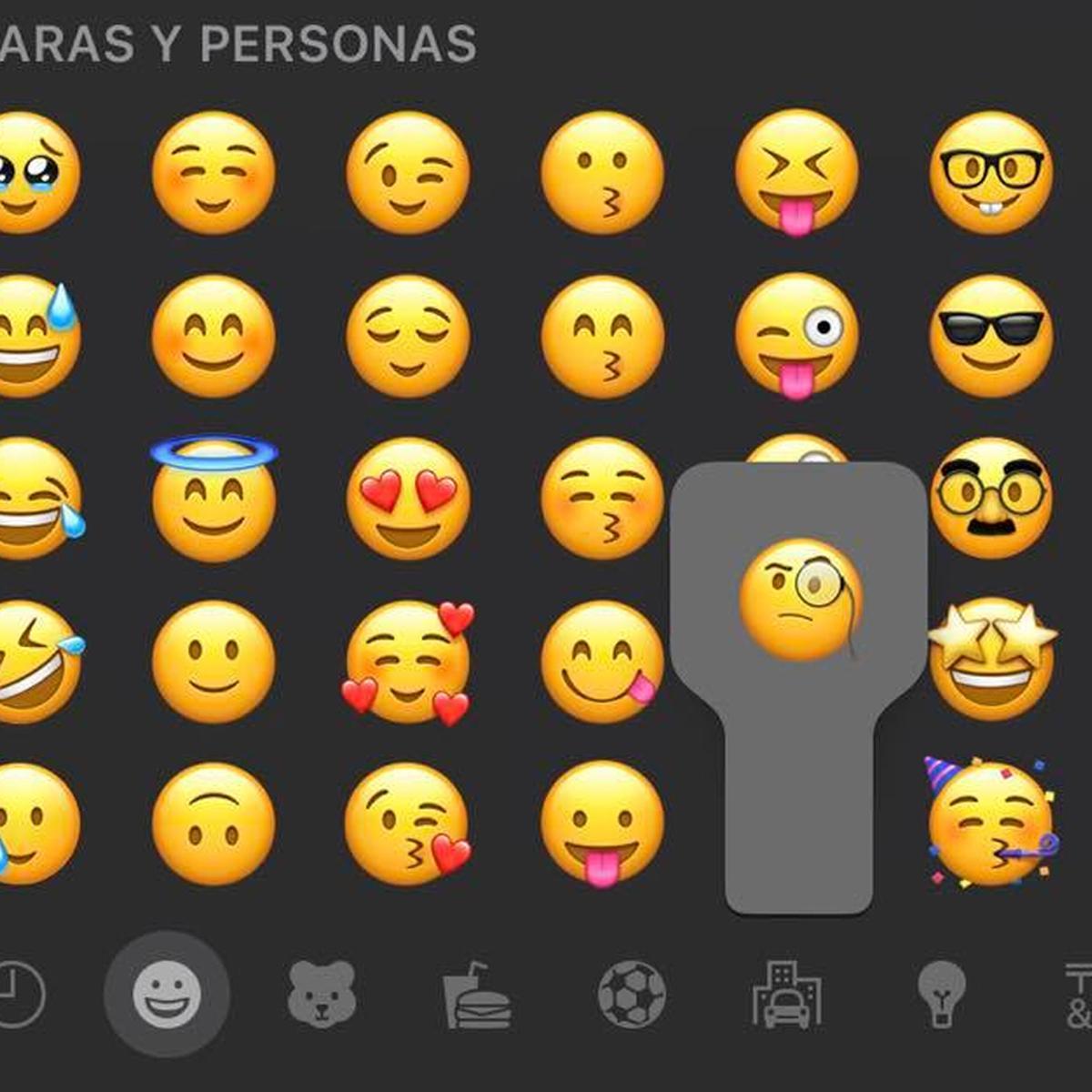 Emojis en aplicación de iPhone