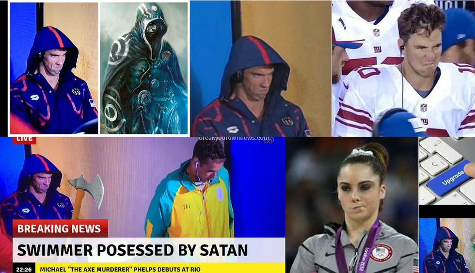 Río 2016: Michael Phelps es víctima de memes por su cara de odio. (Internet)