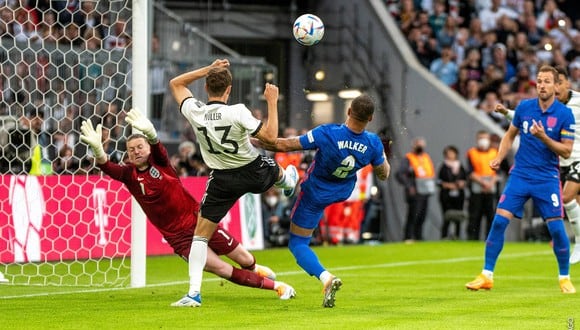 Alemania vs. Inglaterra en Múnich por la UEFA Nations League. (Foto: Twitter Germany)