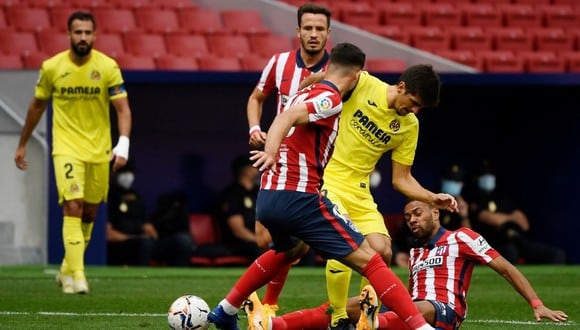 Atlético de Madrid no pasó del empate ante Villarreal. (Foto: AFP)