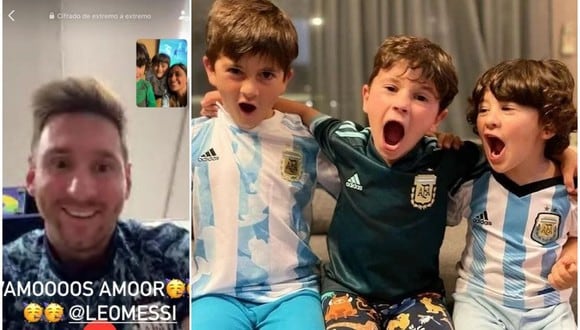 Lionel Messi festejó con su familia el triunfo 3-0 de Argentina ante Ecuador. (Foto: Instagram)