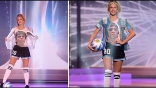 Hasta en certámenes de belleza: Miss Universo rindió homenaje a Diego Maradona