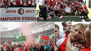 Con Renato Tapia y una bandera peruana en la tribuna: así fue la celebración del Feyenoord campeón tras 18 años