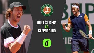 ¡Casper Ruud a los cuartos de final! Venció a Nicolas Jarry en Roland Garros