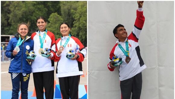 Kimberly García, Evelyn Inga y Eriberto Gutiérrez, tres nuevas medallas en Santiago 2023. (IPD/Facebook)