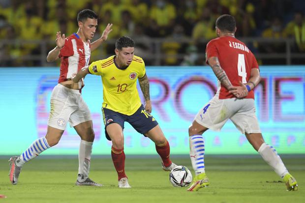 Colombia visita Paraguay por las Eliminatorias 2026. (Foto: AFP)