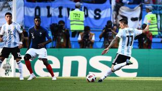 ¡Y ahora qué hizo! El festejo de Maradona en las tribunas tras el golazo de Di María a Francia [VIDEO]