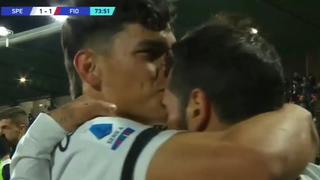 La hinchada lo ovacionó: golazo de Kevin Agudelo para el 1-1 del Spezia vs. Fiorentina [VIDEO]