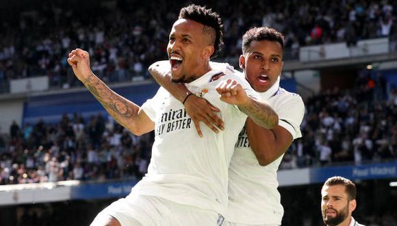 Eder Militao anotó el 2-1 de Real Madrid vs. Liverpool. (Foto: Getty Images)