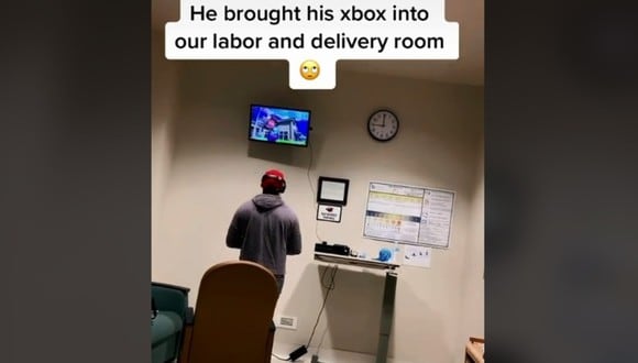 Un hombre se lleva su Xbox al hospital para jugar mientras su pareja da a luz y genera polémica en TikTok. (Foto: @anxietycouple)
