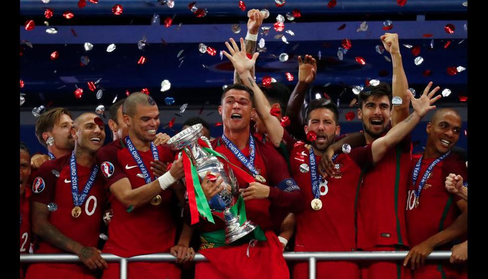 Portugal: la celebración de una selección que hizo historia en la Eurocopa. (Foto: Agencias)