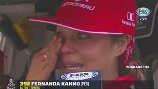 Se quebró: Fernanda Kanno no pudo contener las lágrimas en la partida del Dakar 2018 [VIDEO]
