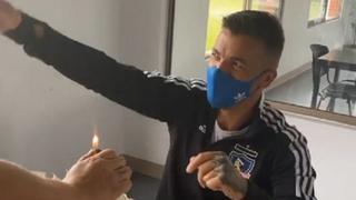 Los jugadores de Colo Colo celebraron así el cumpleaños de Gabriel Costa [VIDEO]