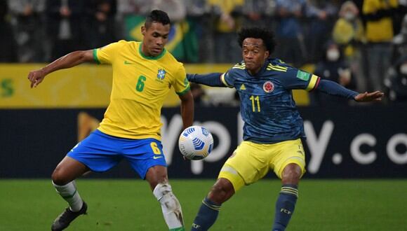 Brasil derrotó 1-0 a Colombia en el duelo por la Jornada 13 de las Eliminatorias Qatar 2022. (Fuente: AFP)