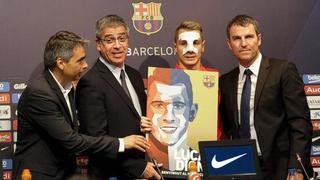 Lucas Digne fue presentado oficialmente como jugador del Barcelona