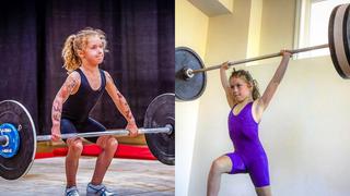 Rory van Ulft, la “niña más fuerte del mundo” que puede levantar 80 kilos con apenas 7 años