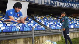 Homenaje en la ‘casa’ de Diego: Insigne llevó flores a Maradona en San Paolo [VIDEO]