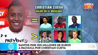 Christian Cueva es valorizado en 100 millones de euros