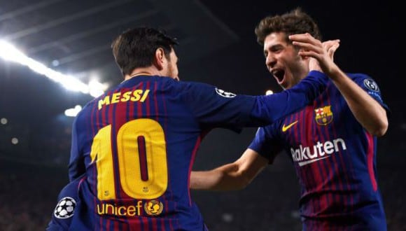 Lionel Messi y Sergi Roberto compartieron vestuario en el FC Barcelona. (Foto: Getty Images)