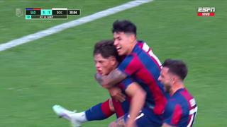 Aprovechó el rebote: gol de Agustín Giay para el 1-1 de San Lorenzo vs. Boca Juniors [VIDEO]