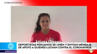 Coronavirus en Perú: deportistas peruanos agradecen a quienes luchan durante la pandemia