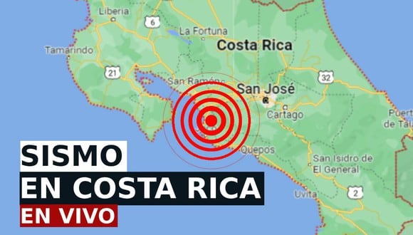 Sigue el reporte de los últimos sismos registrados en las principales ciudades de Costa Rica este jueves 6 de julio, según la Red Sismológica Nacional. (Foto: Google Maps)
