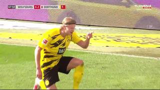 Erling Haaland y la corrida desde su cancha para anotar un doblete con Borussia Dortmund [VIDEO]