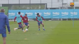 La calidad ante todo: Leo Messi marcó un gol en la práctica de Barcelona [VIDEO]