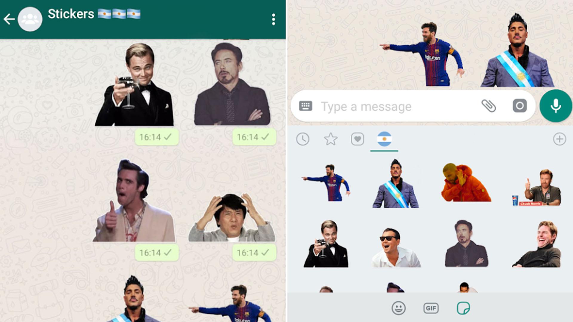 Stickers personalizados de WhatsApp (Foto: Ellitoral)