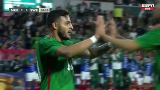 Despertó el ‘Tri’: golazo de Alexis Vega para el 1-1 del México vs. Suecia [VIDEO]