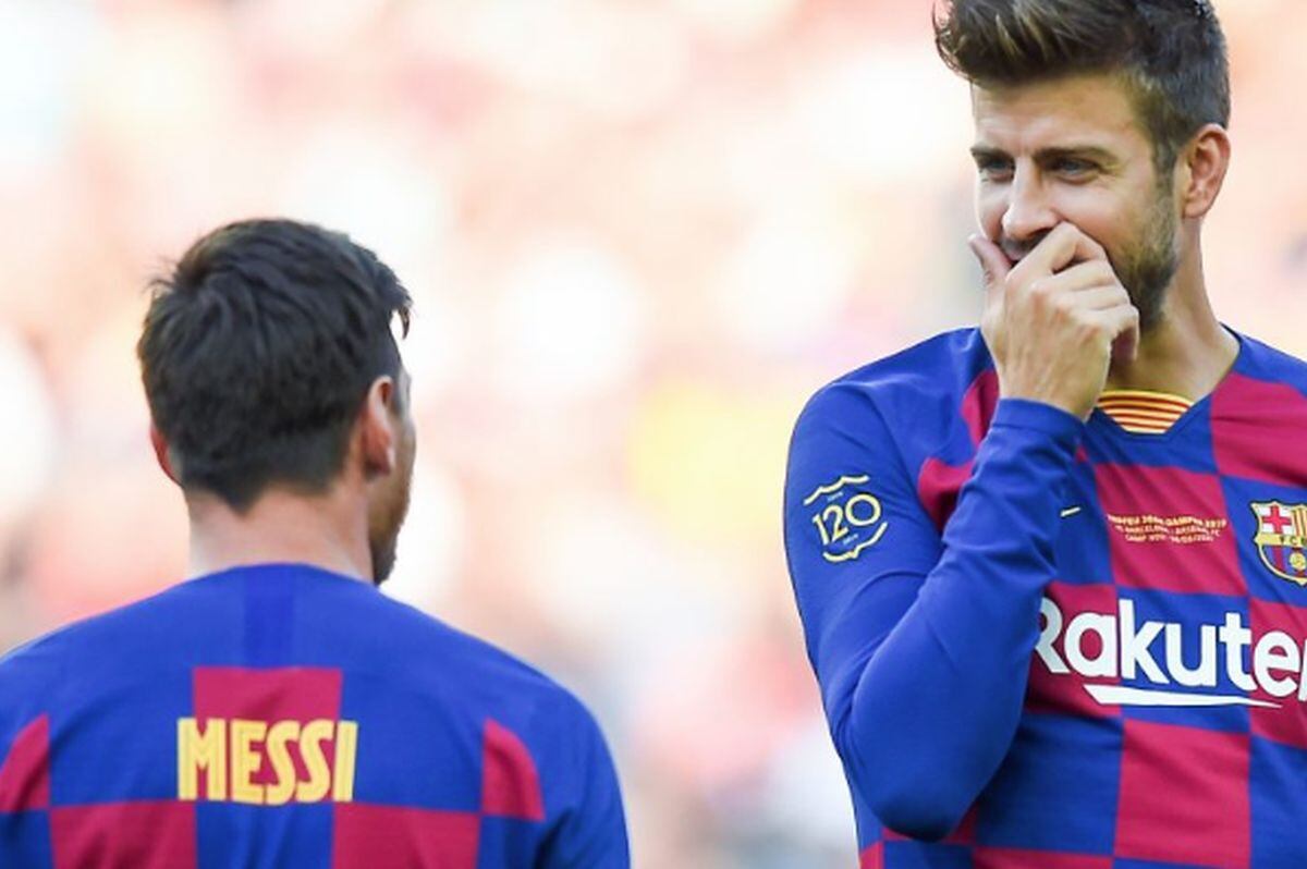 Piqué estrena nuevo look en el Barcelona antes de enfrentar al Real Madrid. (Foto: Agencias)