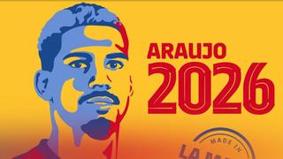 Con cláusula anti jeques: Barcelona anunció la renovación de Ronald Araújo hasta 2026