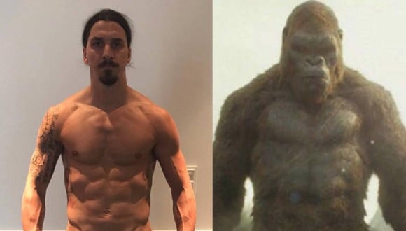 Hace tres años, Zlatan comparó su físico con el de King Kong. (Foto: Instagram Ibrahimovic)