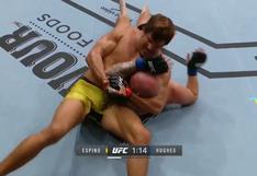 ¡Se puso 'Guapo! Juan Espino venció a Jeff Hughes con genial sumisión en el UFC 253 [VIDEO]
