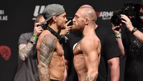 UFC tendría lista la trilogía entre Conor McGregor y Dustin Poirier. (UFC)