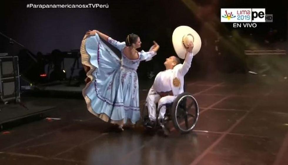 Clausura de los Parapanamericanos 2019 presentó marinera con bailarín en silla de ruedas. (Imagen: TVPerú)