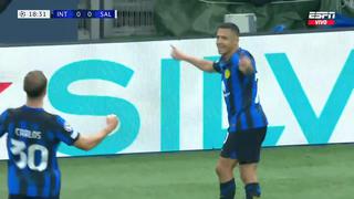 ¡Gol de Alexis Sánchez! Así anotó en su regreso en el Inter vs. RB Salzburgo por la Champions