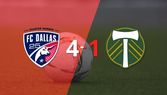 FC Dallas goleó 4-1 a Portland Timbers con triplete de Jesús Ferreira